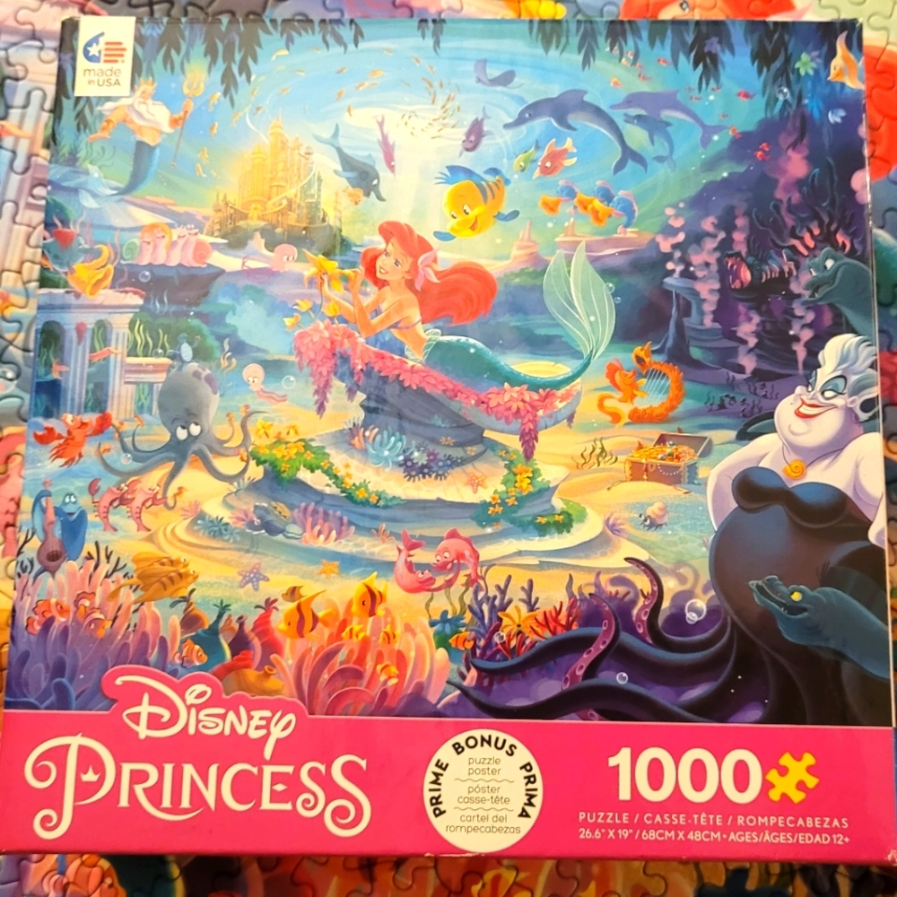 Disney Princess 1000-Piece Puzzle - Colorful Underwater